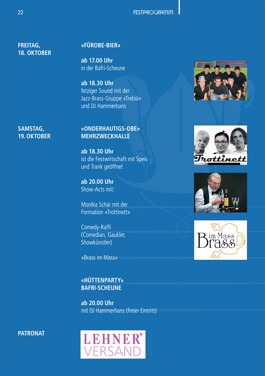 BrassBand Festfuehrer Programm 1